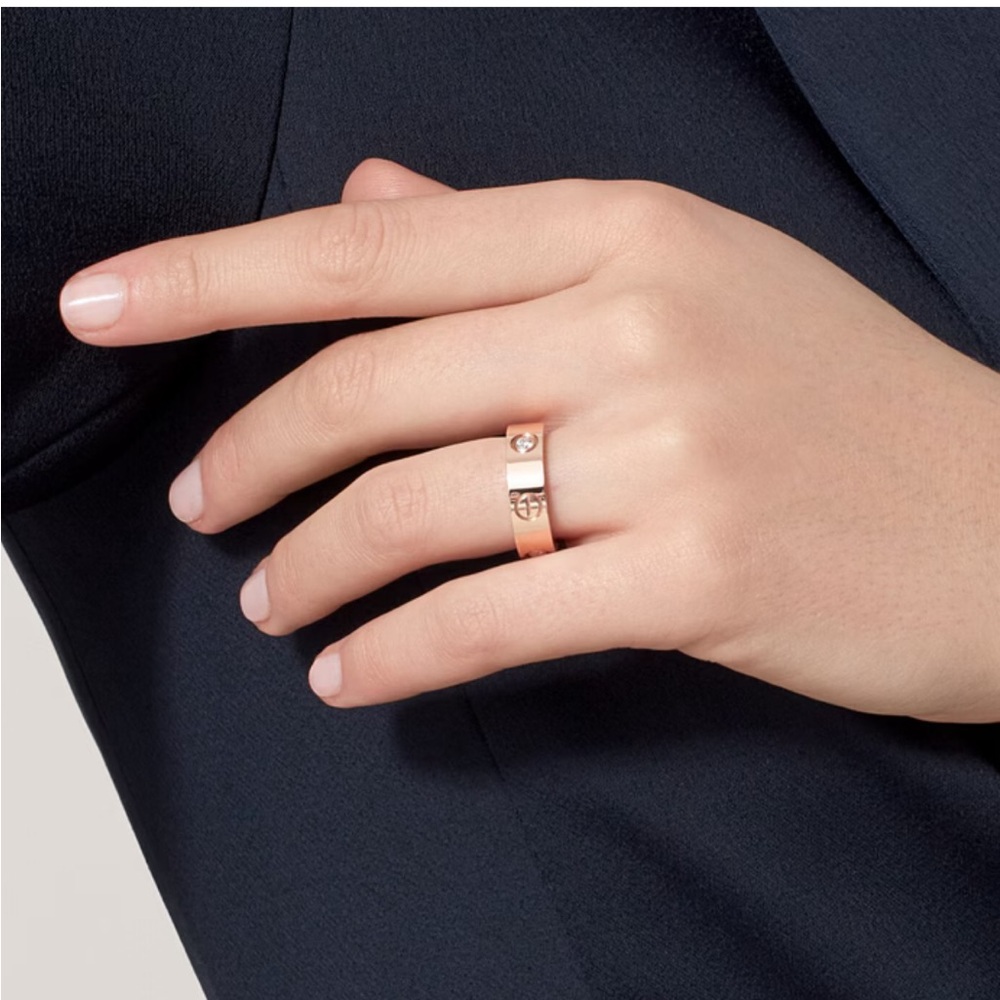 Cartier Classic Love Ring with 3 diamonds
